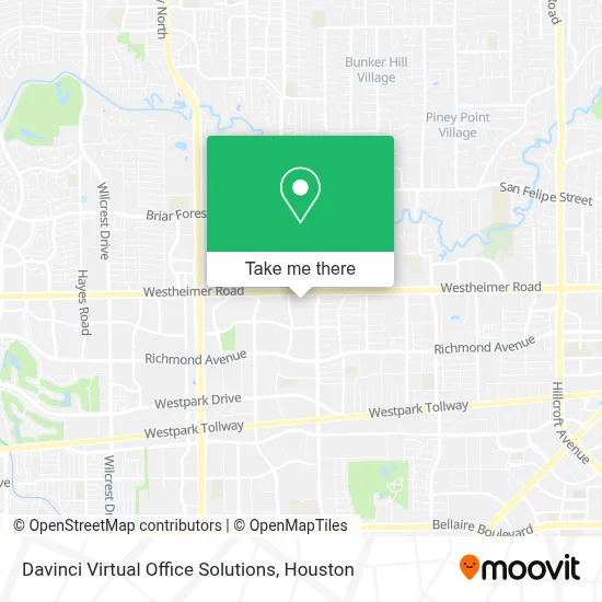 Davinci Virtual Office Solutions map