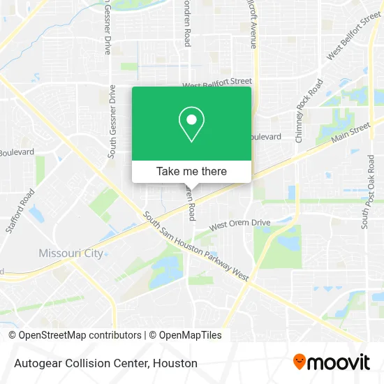 Autogear Collision Center map