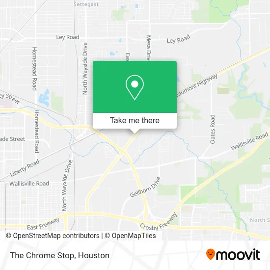 The Chrome Stop map