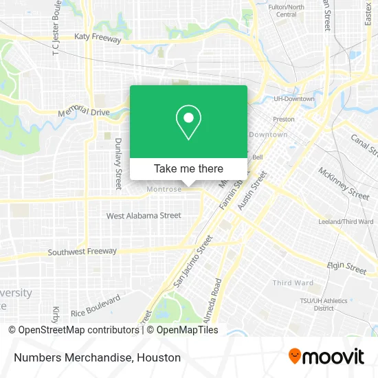 Numbers Merchandise map