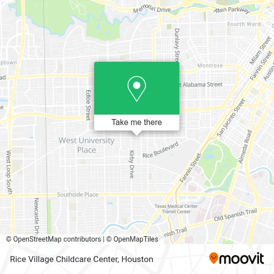Rice Village Childcare Center map