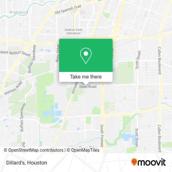 Dillard's map