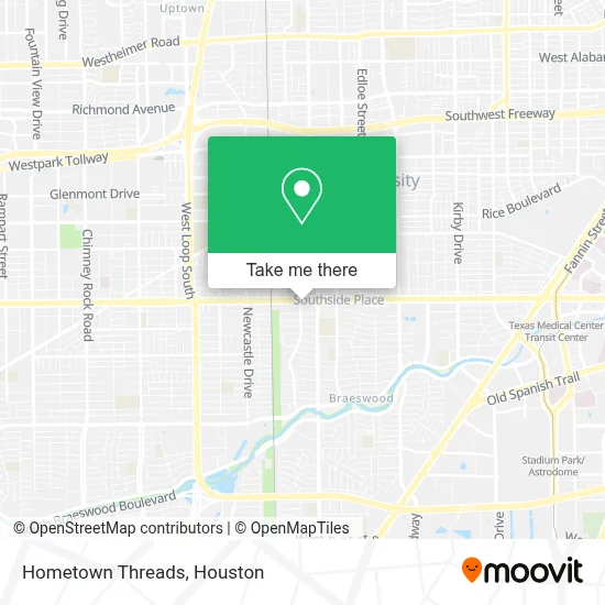 Hometown Threads map