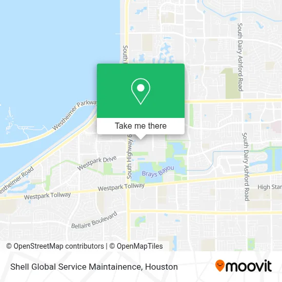 Mapa de Shell Global Service Maintainence