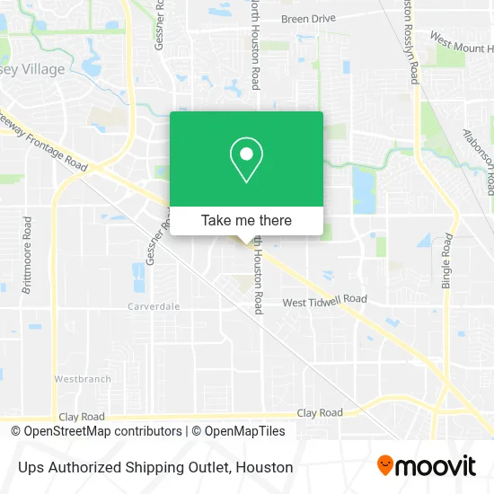 Ups Authorized Shipping Outlet map