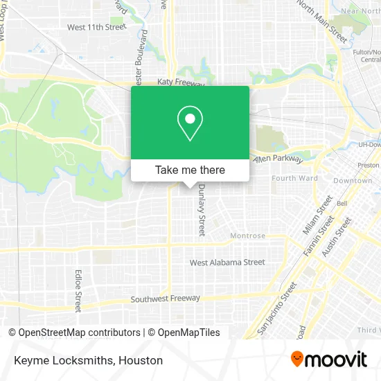 Keyme Locksmiths map