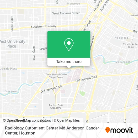 Radiology Outpatient Center Md Anderson Cancer Center map