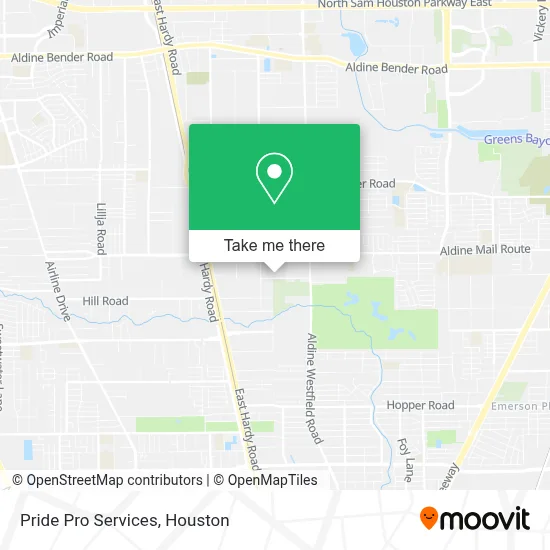 Pride Pro Services map