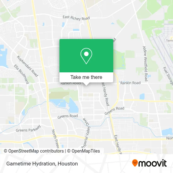 Gametime Hydration map