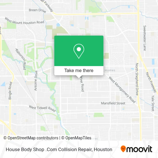 House Body Shop .Com Collision Repair map
