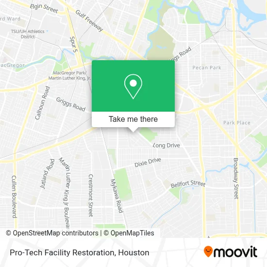 Pro-Tech Facility Restoration map