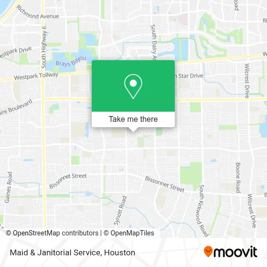 Maid & Janitorial Service map