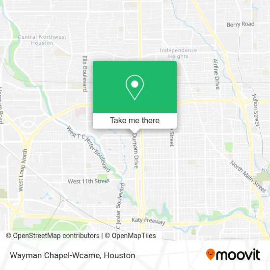 Wayman Chapel-Wcame map