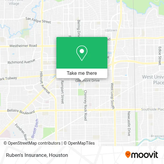 Ruben's Insurance map