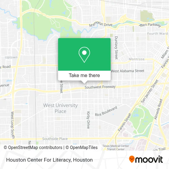 Houston Center For Literacy map