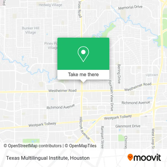 Texas Multilingual Institute map