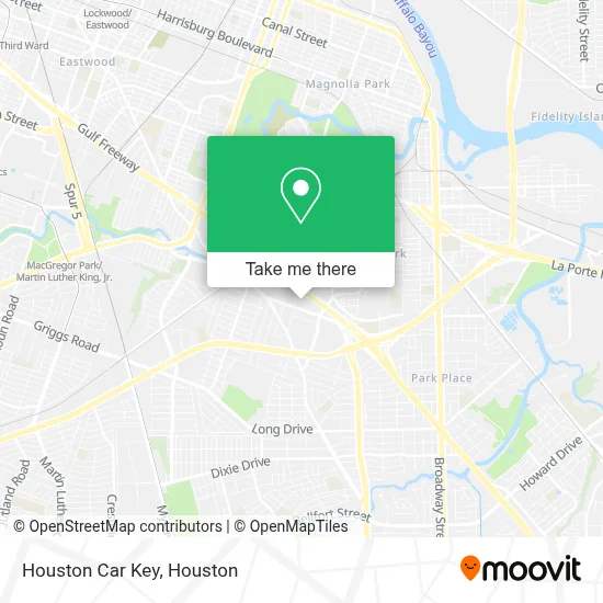 Houston Car Key map