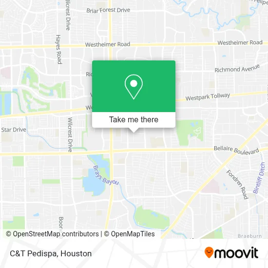 C&T Pedispa map
