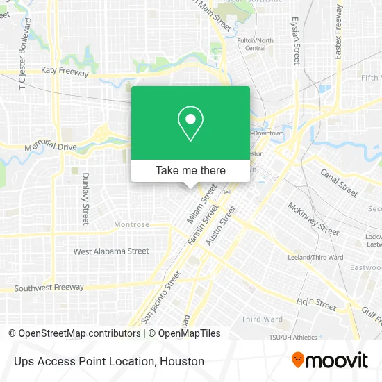 Ups Access Point Location map