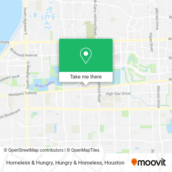 Homeless & Hungry, Hungry & Homeless map