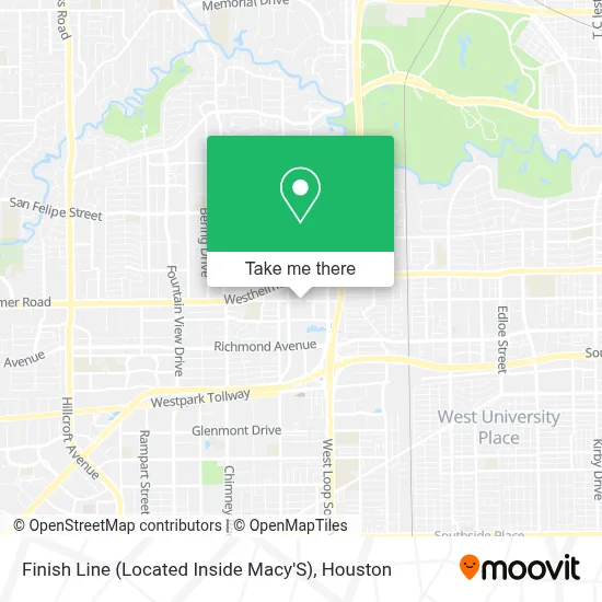 Finish Line (Located Inside Macy'S) map