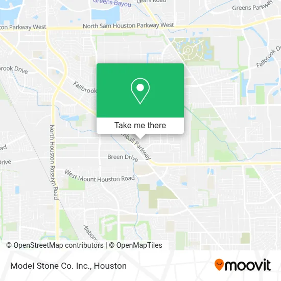 Model Stone Co. Inc. map