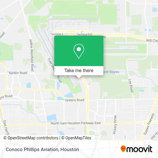 Conoco Phillips Aviation map