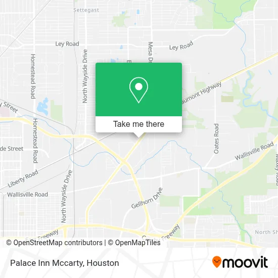 Palace Inn Mccarty map