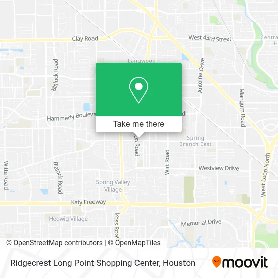 Ridgecrest Long Point Shopping Center map