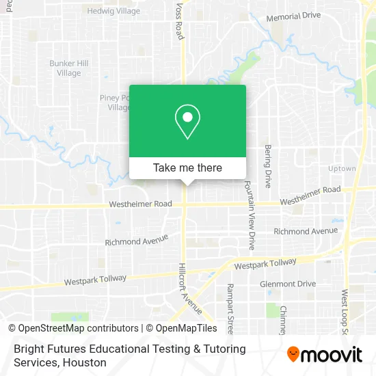 Bright Futures Educational Testing & Tutoring Services map