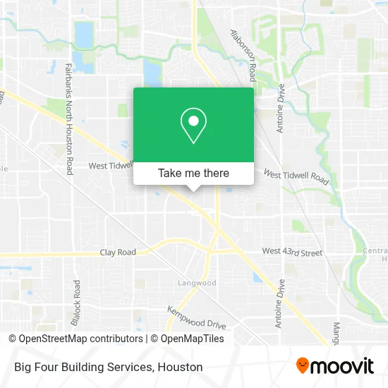 Big Four Building Services map