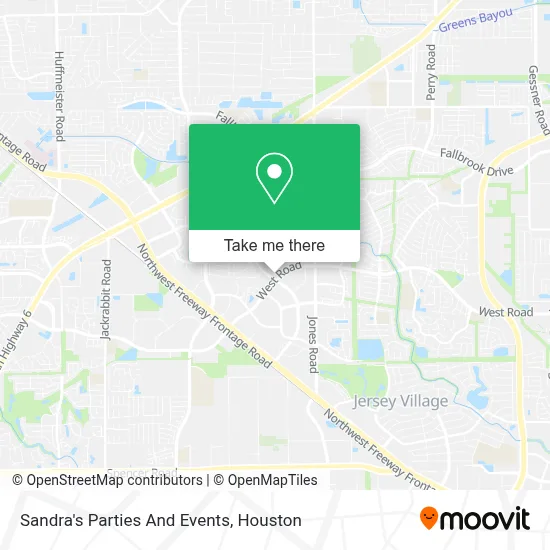 Sandra's Parties And Events map