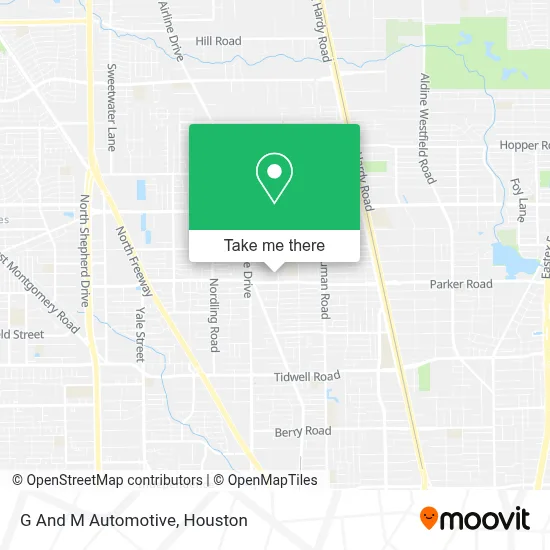 G And M Automotive map