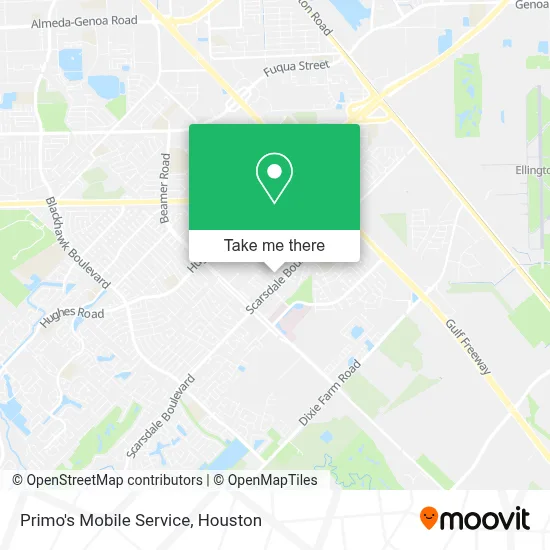Primo's Mobile Service map