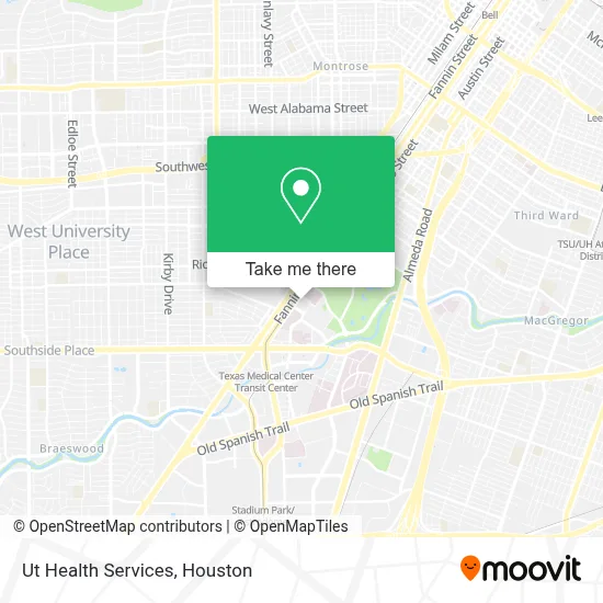 Ut Health Services map