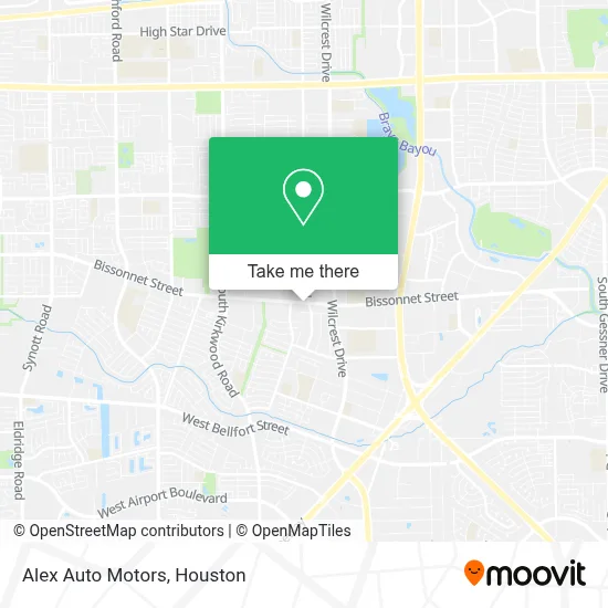 Alex Auto Motors map