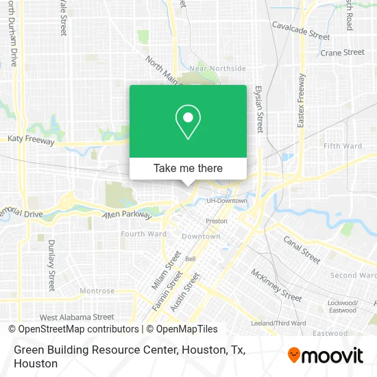 Green Building Resource Center, Houston, Tx map