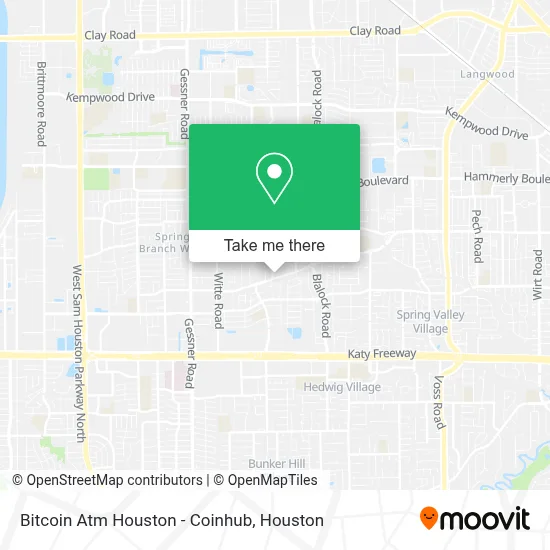 Bitcoin Atm Houston - Coinhub map