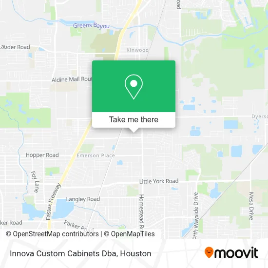 Innova Custom Cabinets Dba map