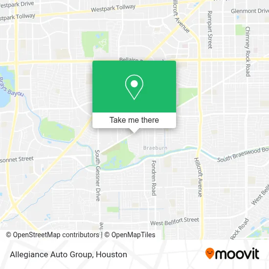 Allegiance Auto Group map