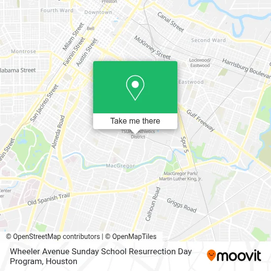 Wheeler Avenue Sunday School Resurrection Day Program map