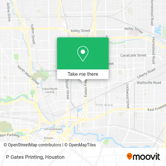 P Gates Printing map