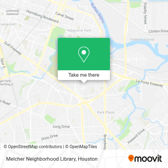 Melcher Neighborhood Library map