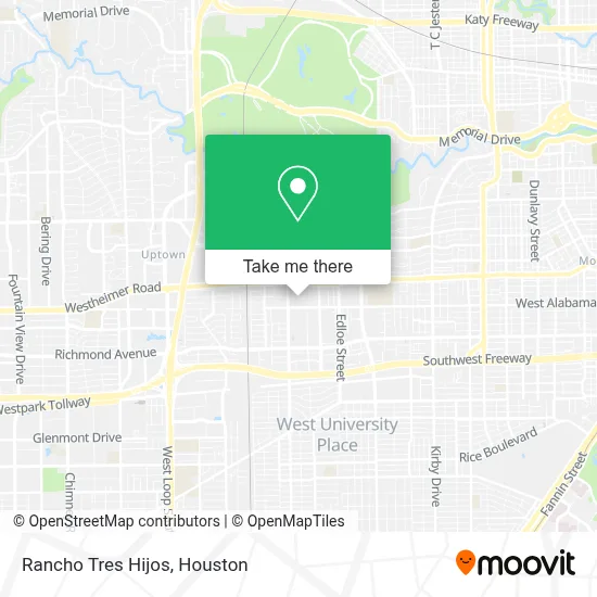 Rancho Tres Hijos map