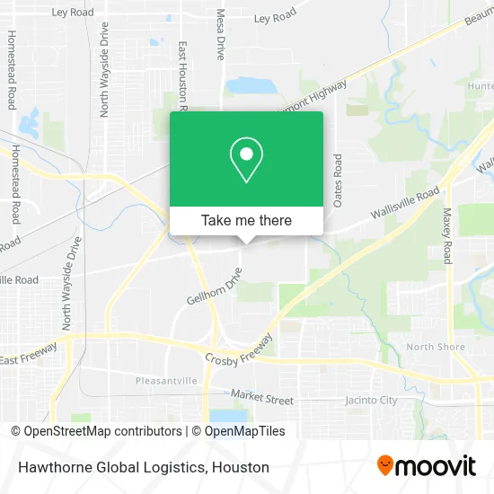 Hawthorne Global Logistics map