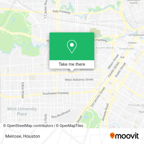 Melrose map