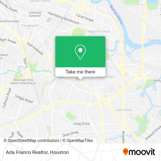Ada Franco Realtor map