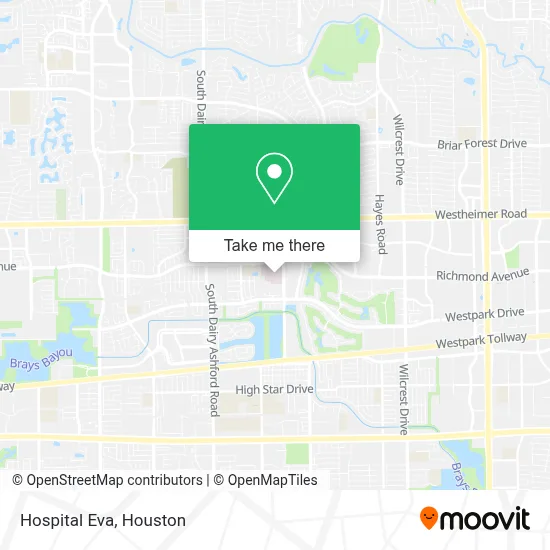 Hospital Eva map