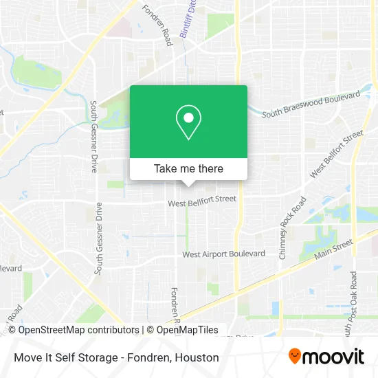 Move It Self Storage - Fondren map