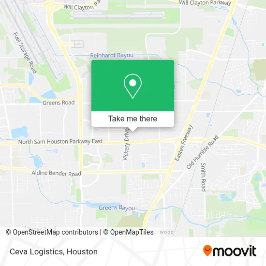 Ceva Logistics map